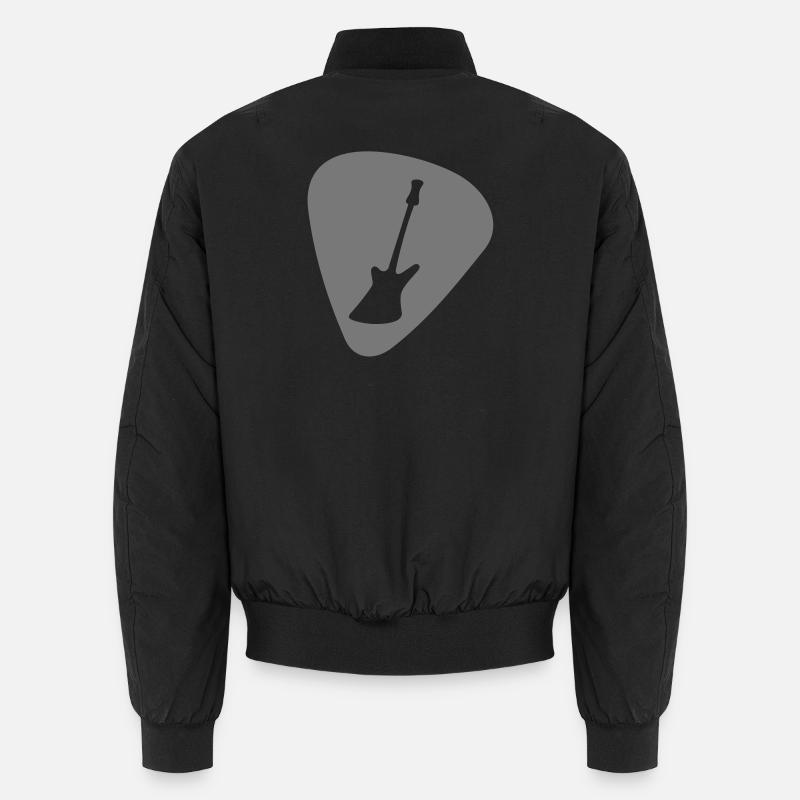 plektrum_e guitar - Unisex Bomber Jacket - black