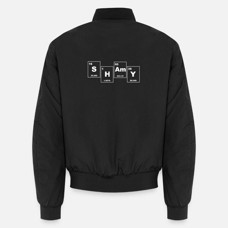 SHAMY Periodic Table Typography Unisex Bomber Jacket