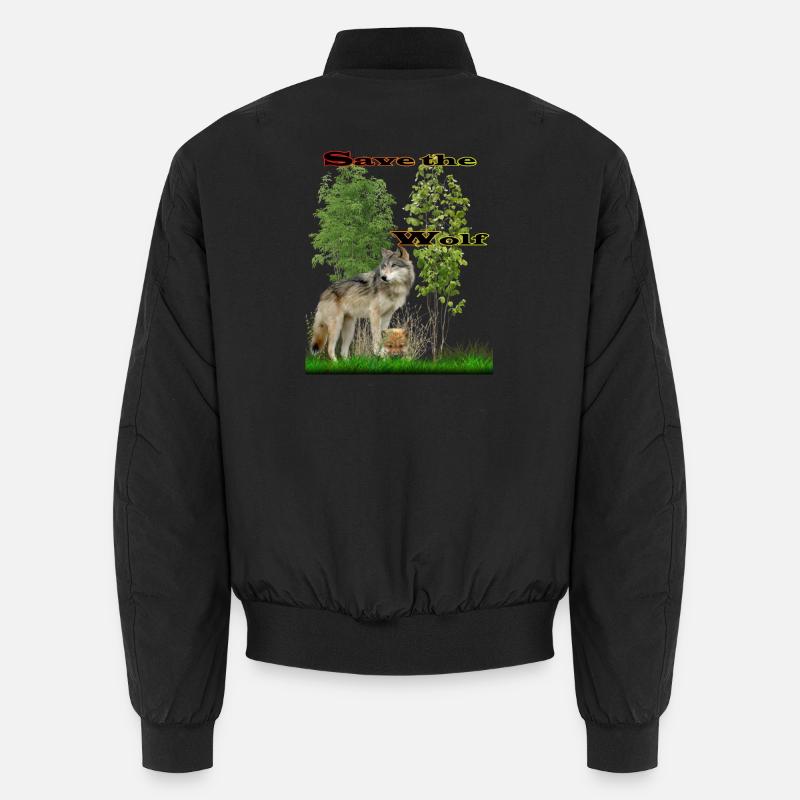 wolf 2 Unisex Bomberjacke