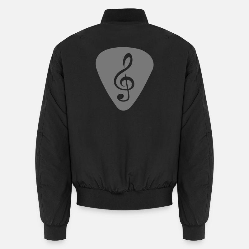 plektrum_notenschluessel - Unisex Bomberjacke - Schwarz