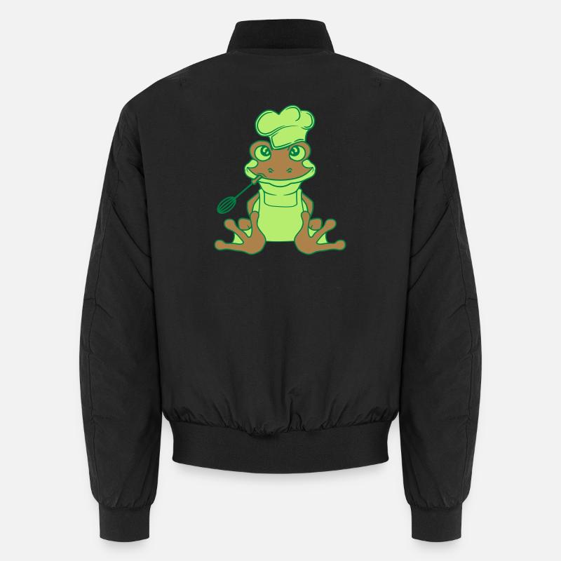 koch chef kochen lecker essen muetze schuerze gril Unisex Bomberjacke