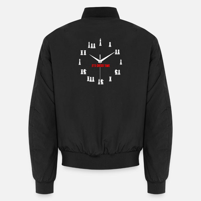 C’est la chemise du temps d’échecs Bomber unisexe