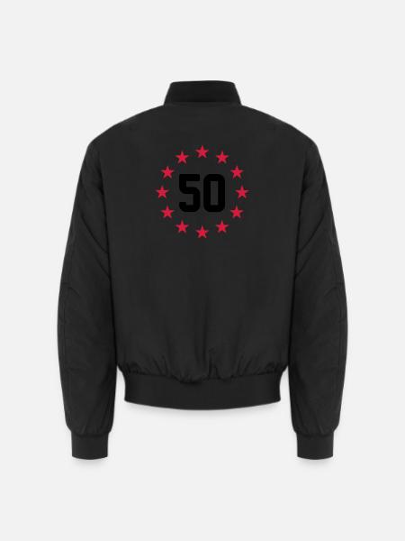 50 ans - Bomber unisexe - noir
