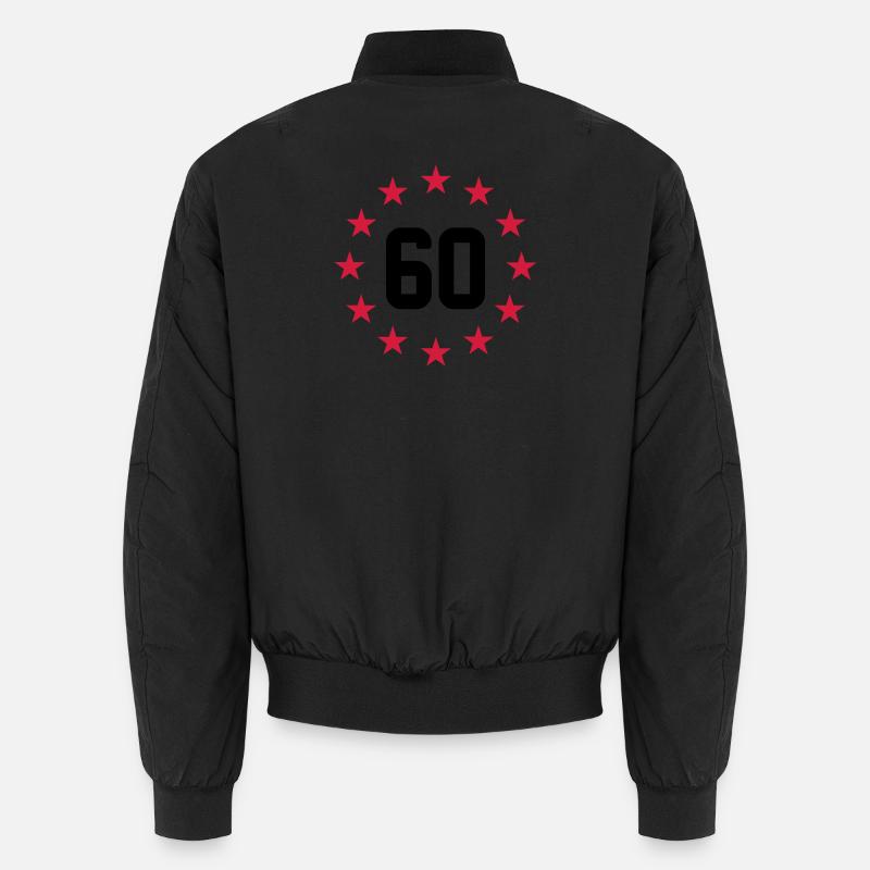 60 ans - Bomber unisexe - noir