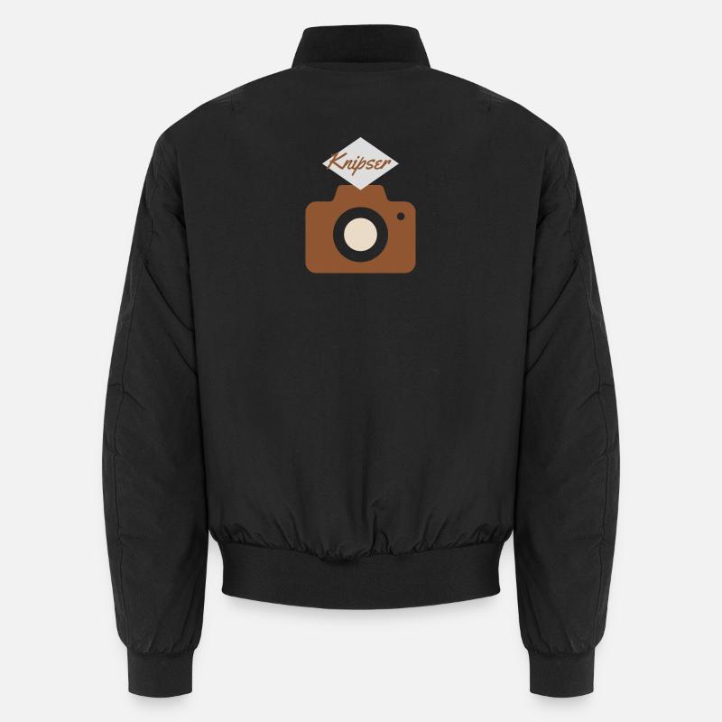 Knipser Kamera Emblem Unisex Bomberjacke