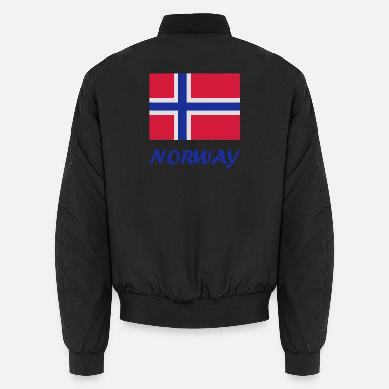 Drapeau norvégien - Bomber unisexe - noir