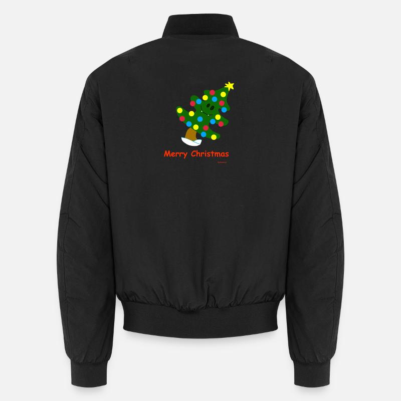 Weihnachtsbaum / Christmas Tree - Unisex Bomberjacke - Schwarz