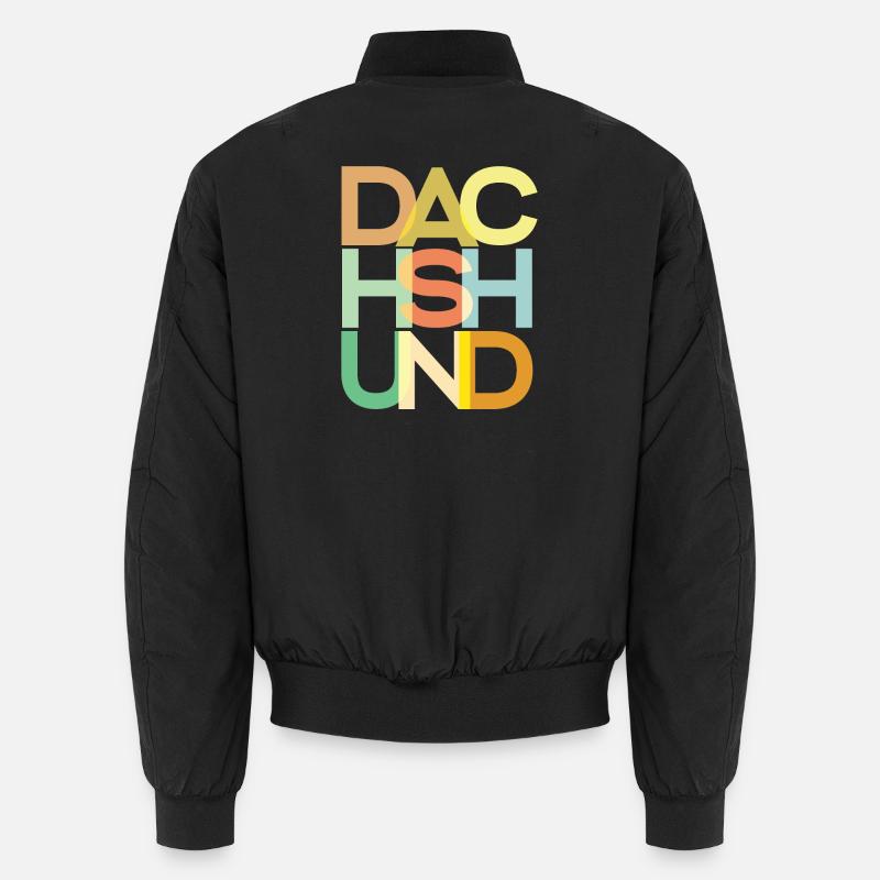 Teckel Chien Coloré Bomber unisexe