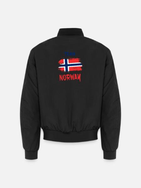 Team Norwegen / Geschenk Skandinavien Oslo - Unisex Bomberjacke - Schwarz