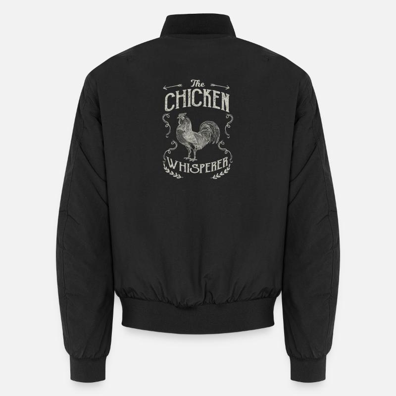 Huhn Der Hühnerflüsterer Unisex Bomberjacke