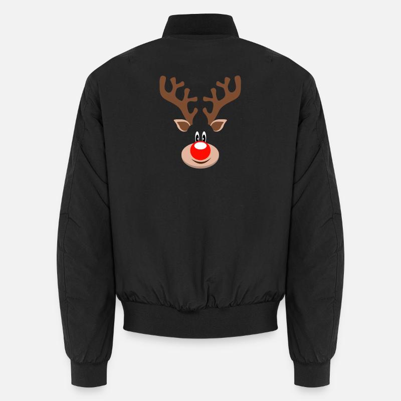 Renne Rudolf nez mignon bois de Noël Bomber unisexe