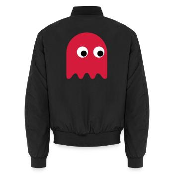 Game Classics Ghost - Unisex Bomber Jacket - black - Back - AI Model Male 185 light (185cm)