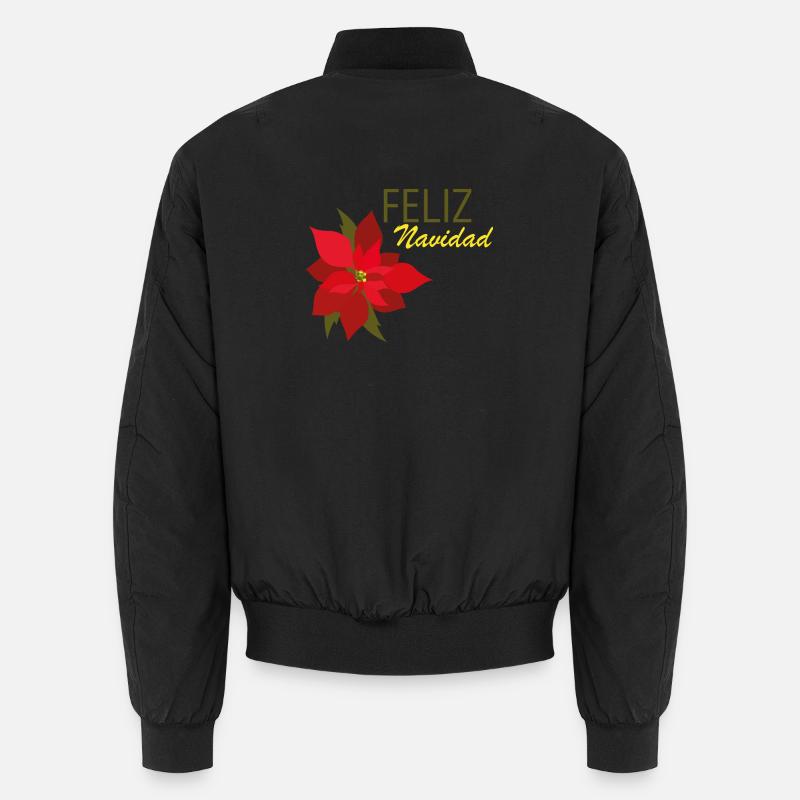 Feliz Navidad - Unisex Bomberjacke - Schwarz