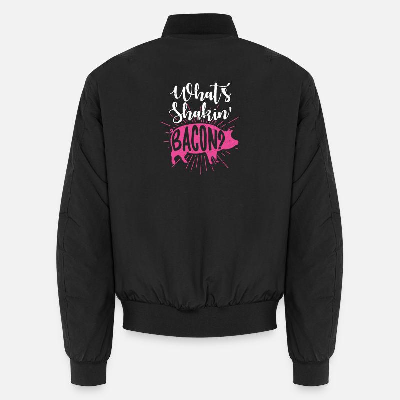 Whats Shakin Bacon Unisex Bomber Jacket