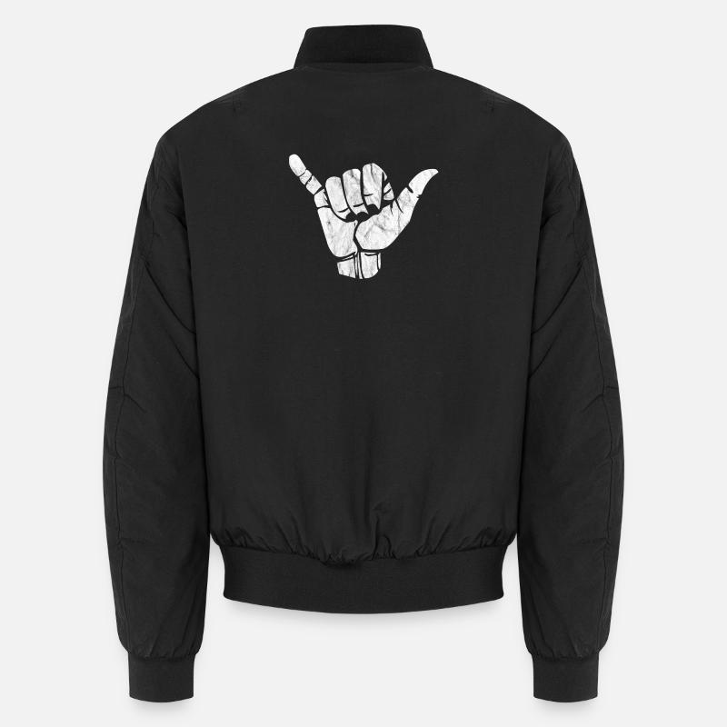 Shaka hand sign Hang Unisex Bomber Jacket
