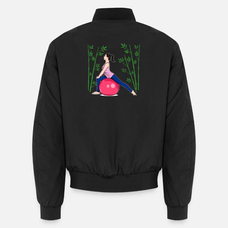 Pilates Exercise Fitness Workout Workout Unisex Bomber Jacket