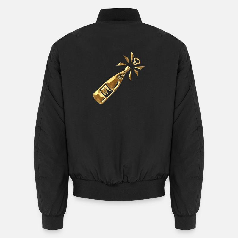 Sektflasche Unisex Bomberjacke