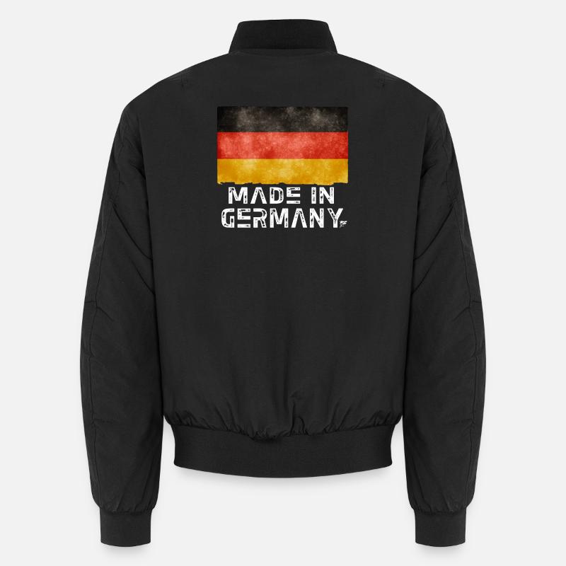 Made in Germany Flag – Distressed Style Unisex Bomber Jacket