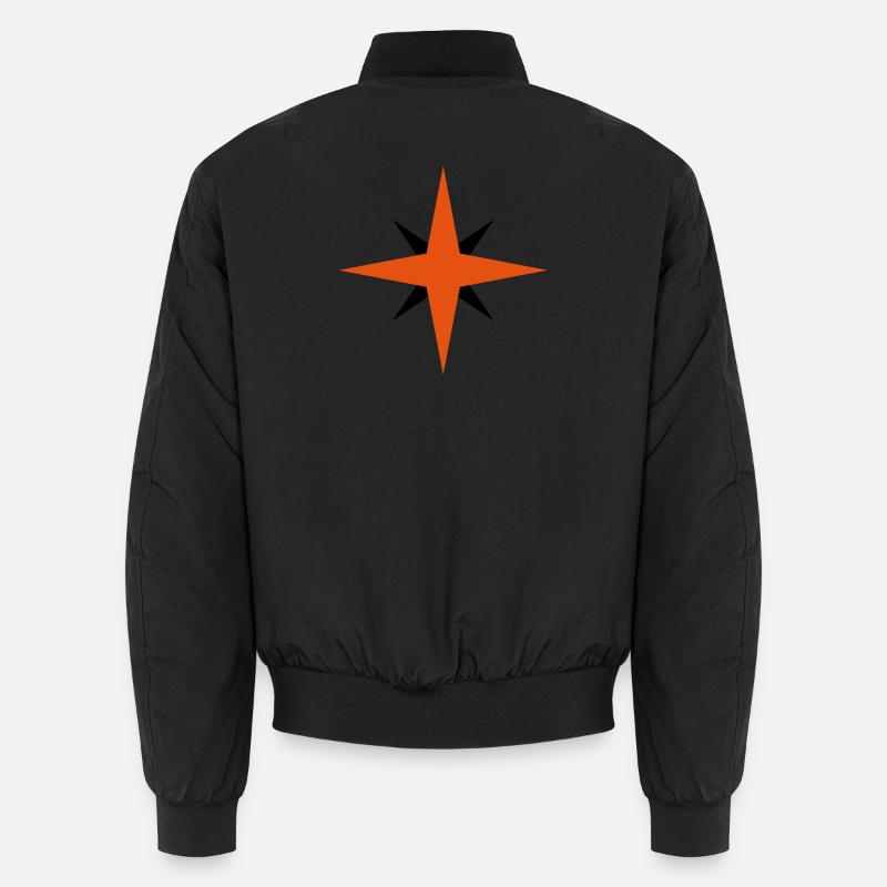 Star in Star - Unisex Bomber Jacket - black