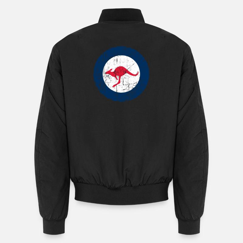 Australien Luftfahrt Cockade Vintage-Effekt Unisex Bomberjacke