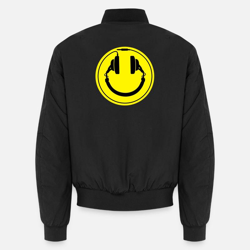 Casque smiley prise de fil Bomber unisexe