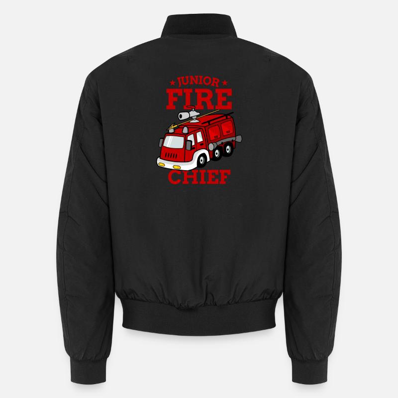 Junior Fire Chief Fire Department Kids Gift Unisex Bomber Jacket