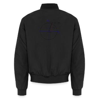 Eulers Formel - Unisex Bomberjacke - Schwarz - Hinten - AI Model Male 185 light (185cm)