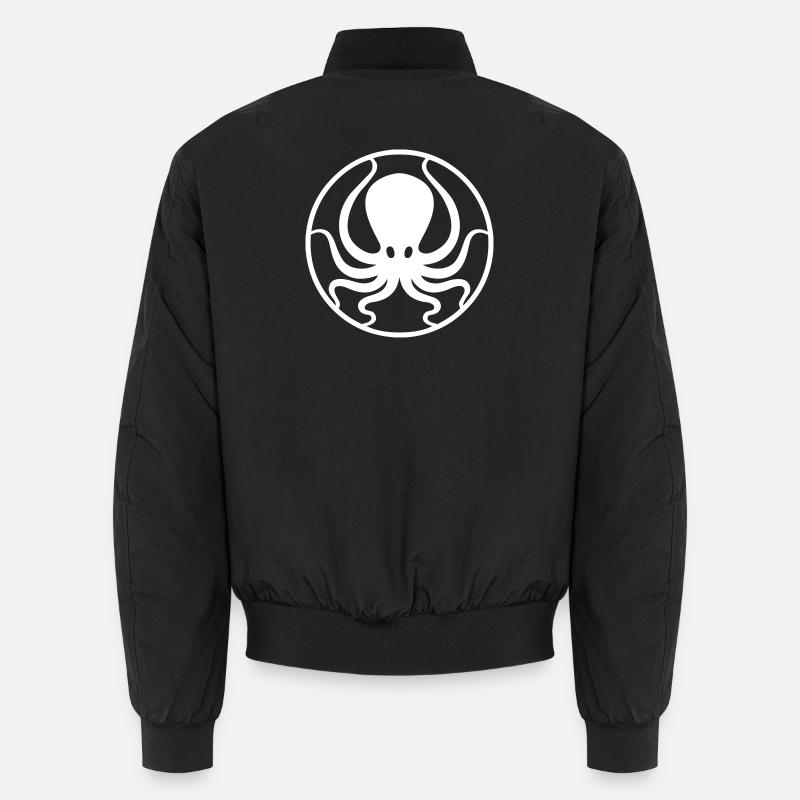 Krake en cercle Bomber unisexe