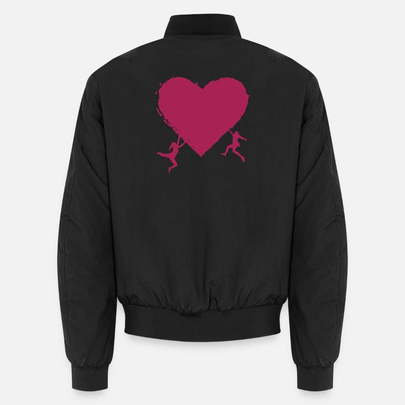 Climbing and love for Valentine's Day Unisex Bomber Jacket