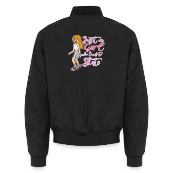 skateboard - Bomber unisexe - noir - Dos - AI Model Male 185 light (185cm)