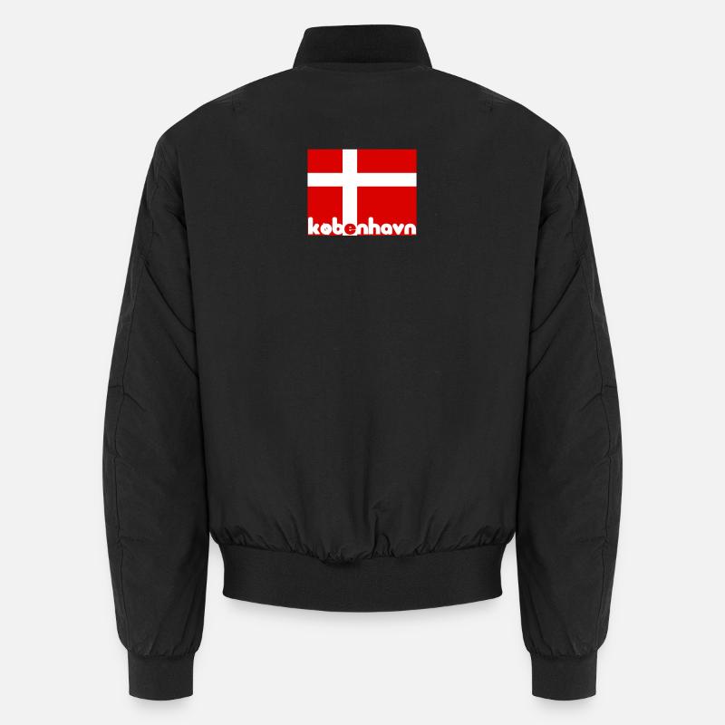 Copenhagen Denmark Dannebrog gift idea children Unisex Bomber Jacket