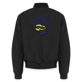 Junggesellenabschied , das wars die macht .(25) - Unisex Bomberjacke - Schwarz - Hinten - AI Model Male 185 light (185cm)
