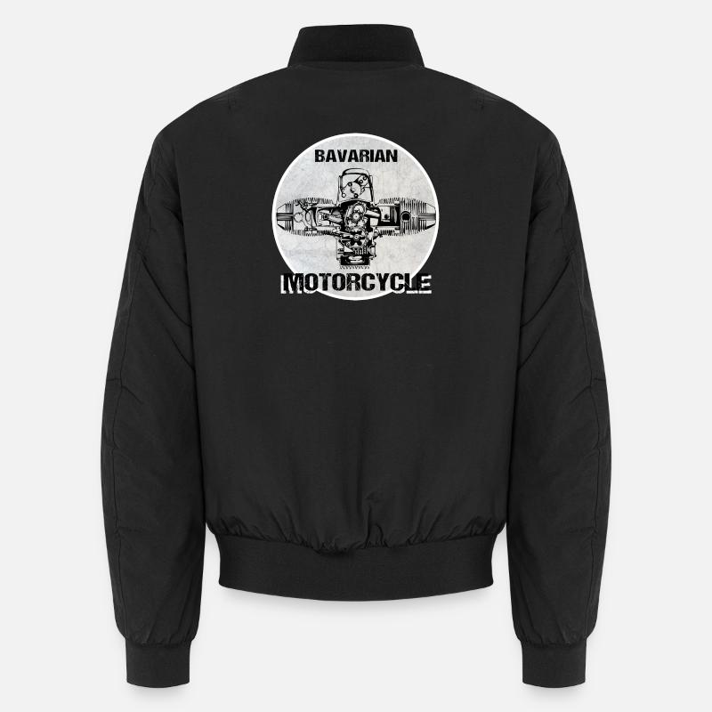 Bavarian Motorcycle Boxermotor - Unisex Bomberjacke - Schwarz