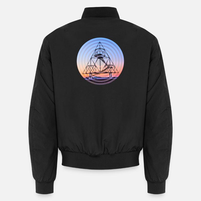 Tetraeder Kreise Unisex Bomberjacke