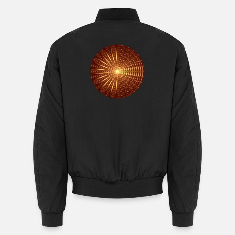 Mandala der Erdung Shirt - Unisex Bomberjacke - Schwarz