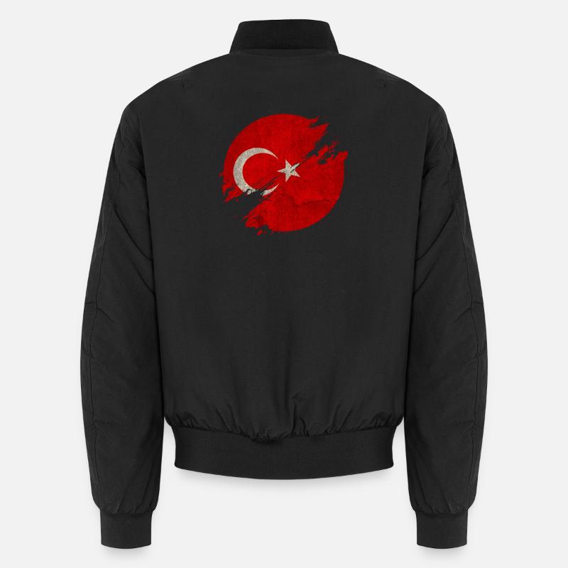 Cercle de Turquie / Drapeau Cadeau Drapeau National Bomber unisexe