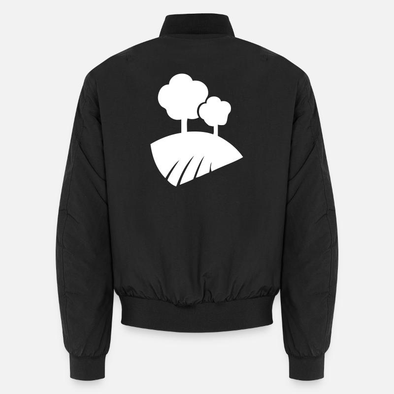 Landschaft mit Bäumen Unisex Bomberjacke