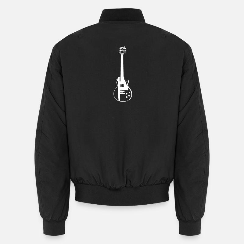 E-Gitarre - Unisex Bomberjacke - Schwarz