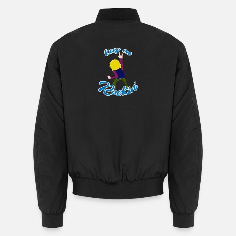 Rock'n'Roll - Unisex Bomber Jacket - black