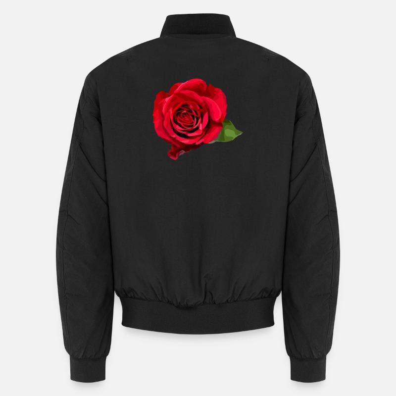 Rose - Unisex Bomberjacke - Schwarz