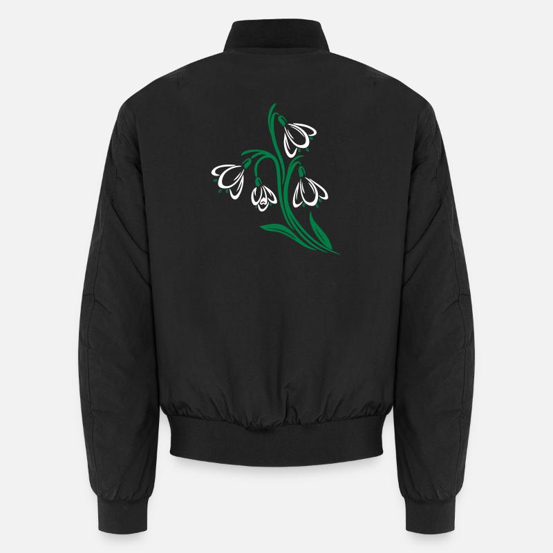 Schneeglöckchen Frühling Blumen Spring Flowers Unisex Bomberjacke