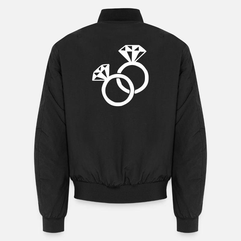 Les bagues en diamant Bomber unisexe
