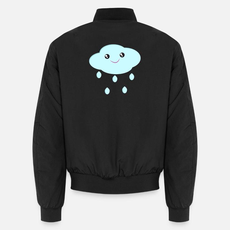 Cloud cute cloud kawaii style gift for kids Unisex Bomber Jacket
