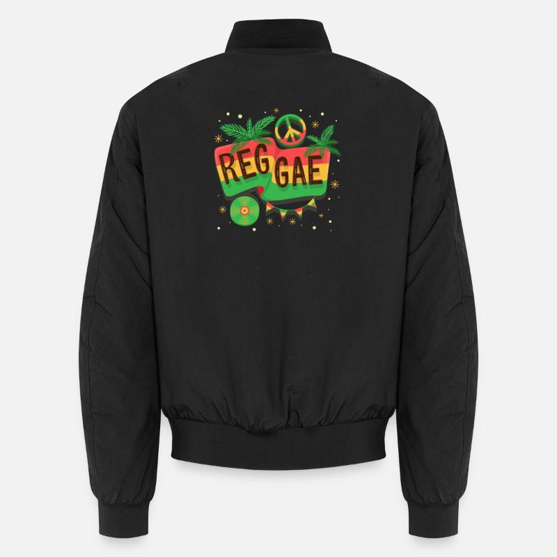 Ambiance arc-en-ciel du drapeau reggae Bomber unisexe