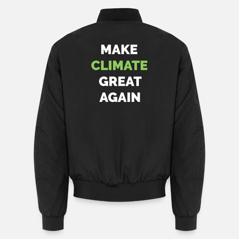Make Climate Great Again Climate Protection Symbole climatique Bomber unisexe