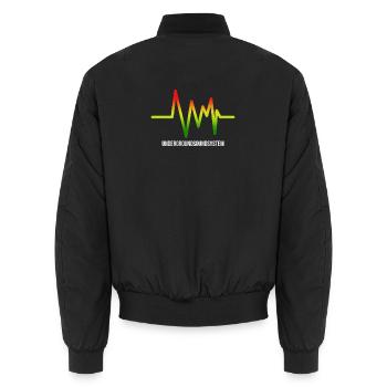 Underground Soundsystem Logo - Bomber unisexe - noir - Dos - AI Model Male 185 light (185cm)