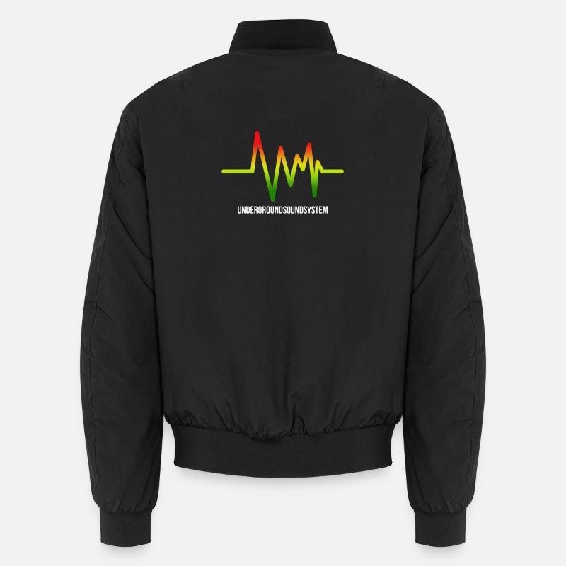 Untergrund Soundsystem Logo - Unisex Bomberjacke - Schwarz