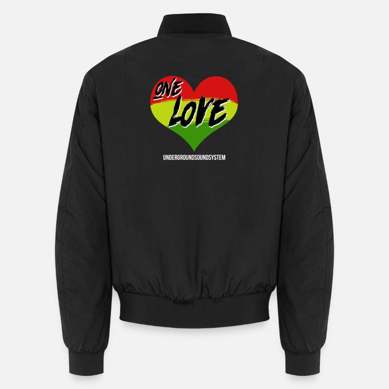 One Love Graffiti Herz Rainbow Unisex Bomberjacke