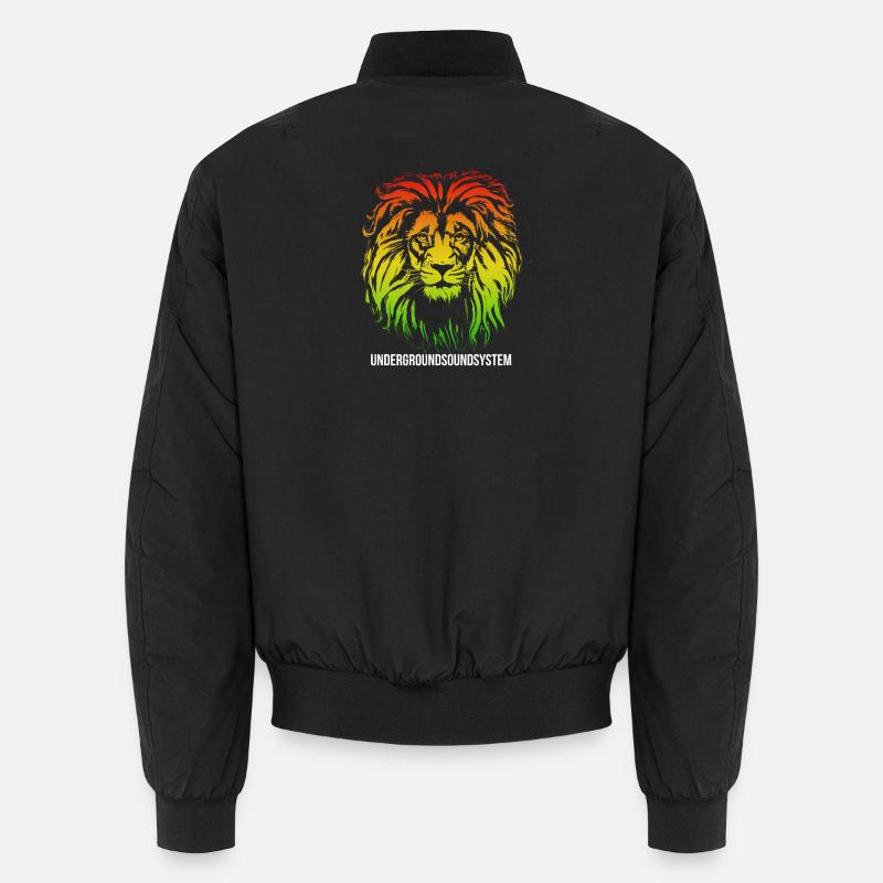 Lion Rainbow Underground Sound - Bomber unisexe - noir