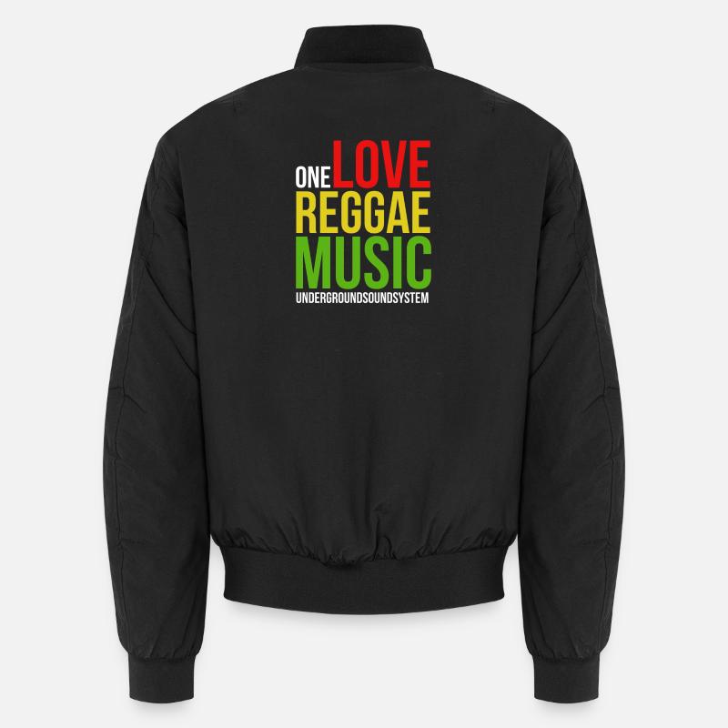 One Love Conception musicale Reggae Bomber unisexe